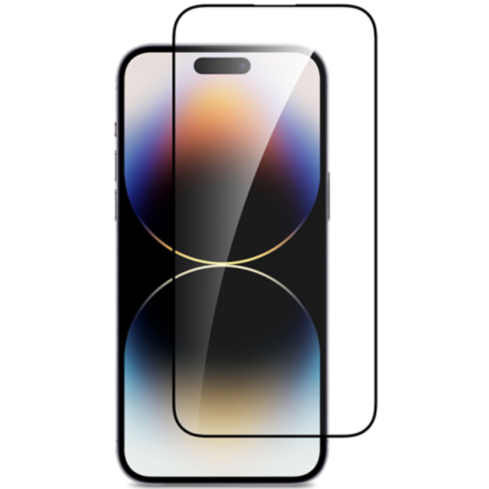 Vivid Full Face Tempered Glass - Αντιχαρακτικό Γυαλί Οθόνης Apple iPhone 15 Pro Max - Black (VITEMP398BK)
