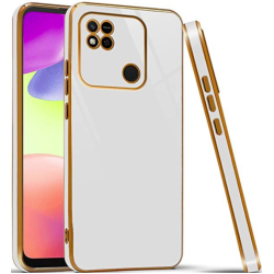 Bodycell Gold Plated - Θήκη Σιλικόνης Xiaomi Redmi 10A - White (5206015070235)