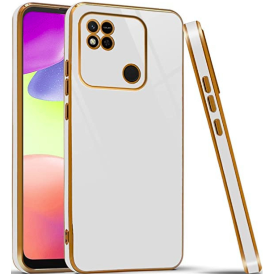 Bodycell Gold Plated - Θήκη Σιλικόνης Xiaomi Redmi 10A - White (5206015070235)