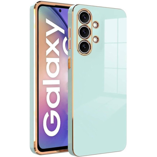 Bodycell Gold Plated - Θήκη Σιλικόνης Samsung Galaxy A32 4G - Mint Green (5206015069567)
