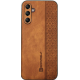 Bodycell Pattern Leather - Σκληρή Θήκη Samsung Galaxy A14 - Brown (5206015068706)