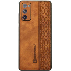 Bodycell Pattern Leather - Σκληρή Θήκη Samsung Galaxy S20 FE - Brown (5206015068720)