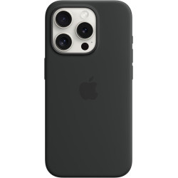 Official Apple Θήκη Σιλικόνης με MagSafe Apple iPhone 15 Pro - Black (MT1A3ZM/A)