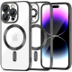 Θήκη Apple iPhone 15 Pro Max - Tech-Protect MagShine Διάφανη Σιλικόνης με MagSafe & Πλαίσιο Κάμερας - Black (9319456604191)