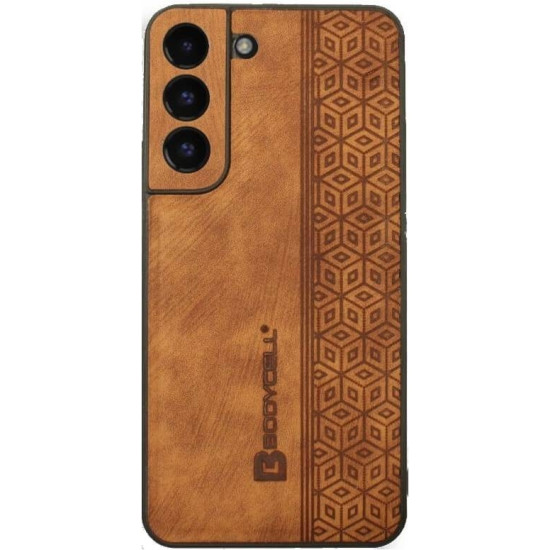Bodycell Pattern Leather - Σκληρή Θήκη Samsung Galaxy S22 5G - Brown (5206015068768)