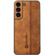 Bodycell Pattern Leather - Σκληρή Θήκη Samsung Galaxy S22 5G - Brown (5206015068768)