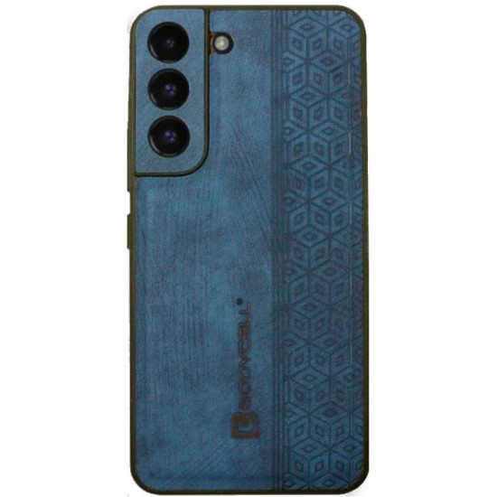 Bodycell Pattern Leather - Σκληρή Θήκη Samsung Galaxy S21 FE 5G - Blue (5206015068737)