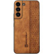 Bodycell Pattern Leather - Σκληρή Θήκη Samsung Galaxy S21 FE 5G - Brown (5206015068744)