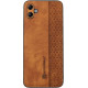 Bodycell Pattern Leather - Σκληρή Θήκη Samsung Galaxy A04e - Brown (5206015068669)