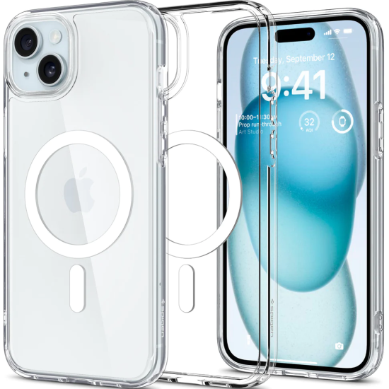 Spigen Ultra Hybrid MagFit - Θήκη MagSafe Apple iPhone 15 - White (ACS06802)