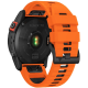 Tech-Protect Iconband Pro - Λουράκι Σιλικόνης Garmin Fenix 3/5X/3HR/5X Plus/6X/6X Pro/7X/8 (51mm) - Orange / Black (9319456605136)