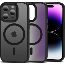 Θήκη Apple iPhone 15 Pro Max - Tech-Protect MagMat Σκληρή με MagSafe - Matte Black (9490713936535)