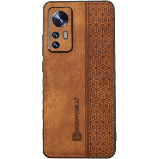 Bodycell Pattern Leather - Σκληρή Θήκη Xiaomi 12 / 12X - Brown (5206015068843)