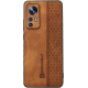 Bodycell Pattern Leather - Σκληρή Θήκη Xiaomi 12 / 12X - Brown (5206015068843)