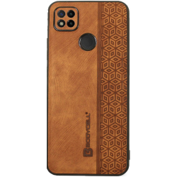 Bodycell Pattern Leather - Σκληρή Θήκη Xiaomi Redmi 9C - Brown (5206015068942)