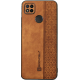 Bodycell Pattern Leather - Σκληρή Θήκη Xiaomi Redmi 9C - Brown (5206015068942)