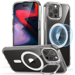 Θήκη Apple iPhone 15 Pro Max - ESR Classic Kickstand Hybrid HaloLock Διάφανη Ανθεκτική με MagSafe - Clear (4894240176566)