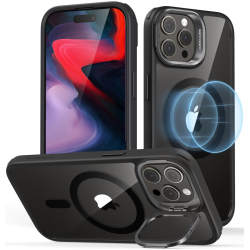 Θήκη Apple iPhone 15 Pro Max - ESR Classic Kickstand Hybrid HaloLock Διάφανη Ανθεκτική με MagSafe - Clear / Black (4894240176573)