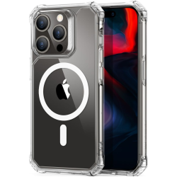 ESR Air Armor HaloLock - Διάφανη Ανθεκτική MagSafe Θήκη Apple iPhone 15 Pro Max - Clear (4894240178249)