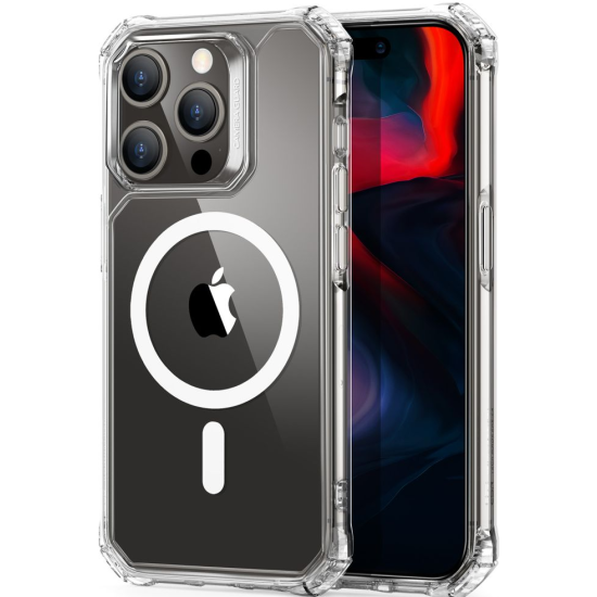 ESR Air Armor HaloLock - Διάφανη Ανθεκτική MagSafe Θήκη Apple iPhone 15 Pro Max - Clear (4894240178249)