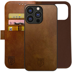 Θήκη iPhone 15 Pro Max Rosso Element 2 in 1 PU Πορτοφόλι - Brown (8719246401459)