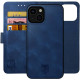 Rosso Element 2 in 1 - PU Θήκη Πορτοφόλι Apple iPhone 15 - Blue (8719246401466)
