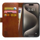 Rosso Element PU Θήκη Πορτοφόλι Apple iPhone 15 Pro - Brown (8719246401299)