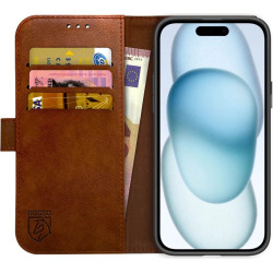 Rosso Element PU Θήκη Πορτοφόλι Apple iPhone 15 - Brown (8719246401275)
