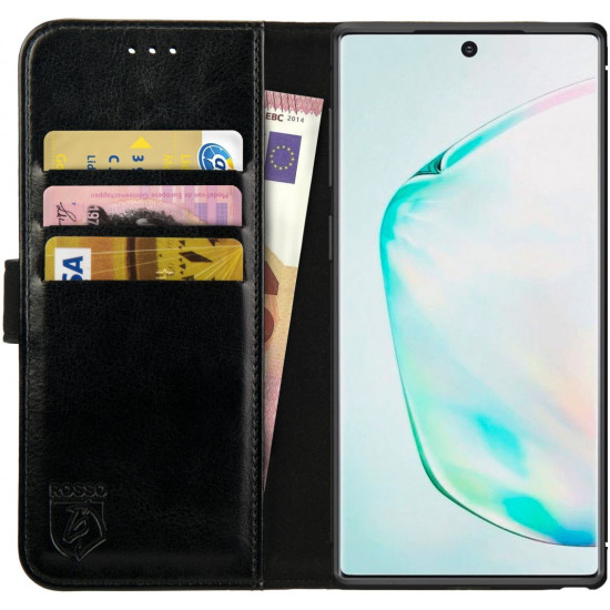 Rosso Element PU Θήκη Πορτοφόλι Samsung Galaxy Note 10 - Black (8719246204500)
