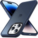 HappyCase Ημιδιάφανη Σκληρή Θήκη - Apple iPhone 15 Pro - Matte Dark Blue (8719246412646)