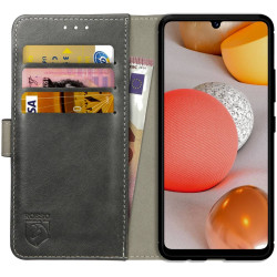 Rosso Element PU Θήκη Πορτοφόλι Samsung Galaxy A42 5G - Grey (8719246274169)