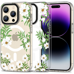 Tech-Protect MagMood - Σκληρή Θήκη MagSafe Apple iPhone 15 Pro - Spring Daisy (9319456605396)