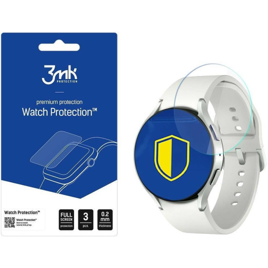 3MK Premium Flexible Glass - Αντιχαρακτικό Υβριδικό Προστατευτικό Γυαλί - Samsung Galaxy Watch 6 40mm - 0.2mm - 3 Τεμάχια (5903108533423)