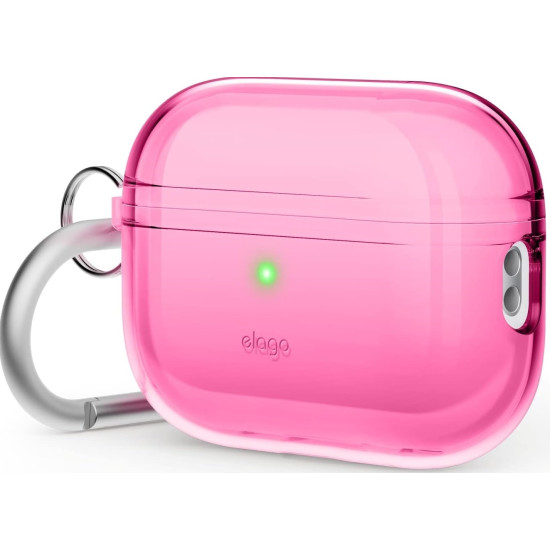 Elago Hang Case - Θήκη Σιλικόνης για Apple AirPods Pro 2nd Gen - Neon Hot Pink (EAPP2CL-HANG-NHP)