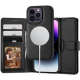 Tech-Protect Wallet MagSafe - 2 σε 1 Πορτοφόλι με Αποσπώμενη Θήκη MagSafe - Apple iPhone 15 Pro Max - Black (9319456603989)