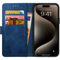 Rosso Element PU Θήκη Πορτοφόλι Apple iPhone 15 Pro Max - Blue (8719246401343)