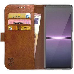 Rosso Element PU Θήκη Πορτοφόλι Sony Xperia 1 V - Brown (8719246387579)