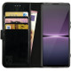 Rosso Element PU Θήκη Πορτοφόλι Sony Xperia 1 V - Black (8719246387524)