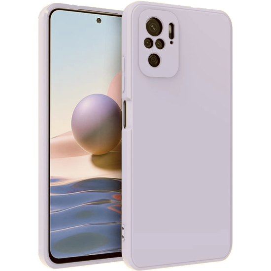 Bodycell Square Liquid Θήκη Σιλικόνης - Xiaomi Redmi Note 10 / Note 10S - Light Blue (5206015065279)