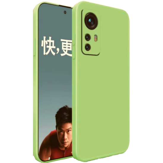 Bodycell Square Liquid Θήκη Σιλικόνης - Xiaomi 12T / 12T Pro - Light Green (5206015016271)