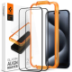 Spigen GLAS.tR ALIGNmaster - Αντιχαρακτικό Fullface Γυάλινο Tempered Glass Apple iPhone 15 Pro - 2 Τεμάχια - Black (AGL06895)