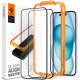 Spigen GLAS.tR ALIGNmaster - Αντιχαρακτικό Fullface Γυάλινο Tempered Glass Apple iPhone 15 - 2 Τεμάχια - Black (AGL06906)