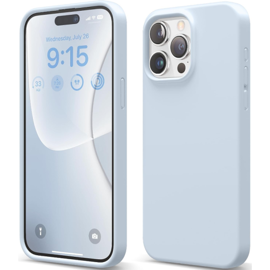 Elago Silicone Case - Premium Θήκη Σιλικόνης Apple iPhone 15 Pro Max - Light Blue (ES15SC67PRO-LBL)