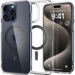 Θήκη Apple iPhone 15 Pro Max - Spigen Ultra Hybrid MagFit με MagSafe - Carbon Fiber (ACS06578)