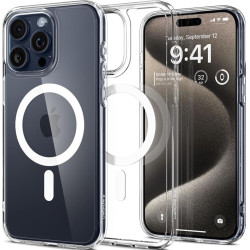 Θήκη Apple iPhone 15 Pro Max - Spigen Ultra Hybrid MagFit με MagSafe - White (ACS06576)