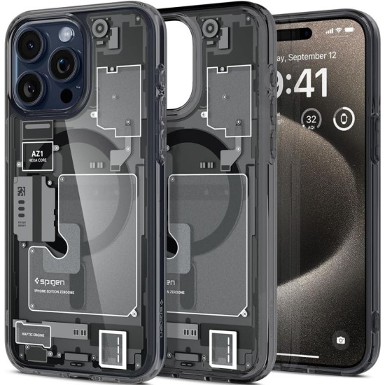 Θήκη Apple iPhone 15 Pro Max - Spigen Ultra Hybrid MagFit με MagSafe - Zero One (ACS06582)