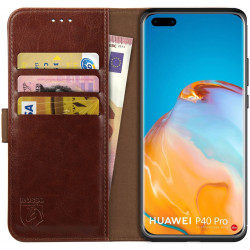 Rosso Element PU Θήκη Πορτοφόλι Huawei P40 Pro - Brown (8719246238703)