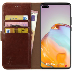 Rosso Element PU Θήκη Πορτοφόλι Huawei P40 - Brown (8719246238727)