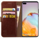 Rosso Element PU Θήκη Πορτοφόλι Huawei P40 - Brown (8719246238727)