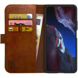 Rosso Element PU Θήκη Πορτοφόλι Xiaomi Poco F5 Pro - Brown (8719246401268)